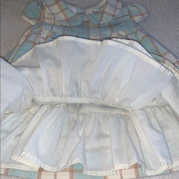 Tommy Bahama Flannel Dress in Blue and White Plaid 12M EUC - Picture 7 of 12